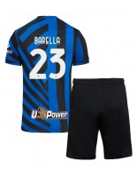 Inter Milan Nicolo Barella #23 Hjemmedraktsett Barn 2024-25 Korte ermer (+ bukser)